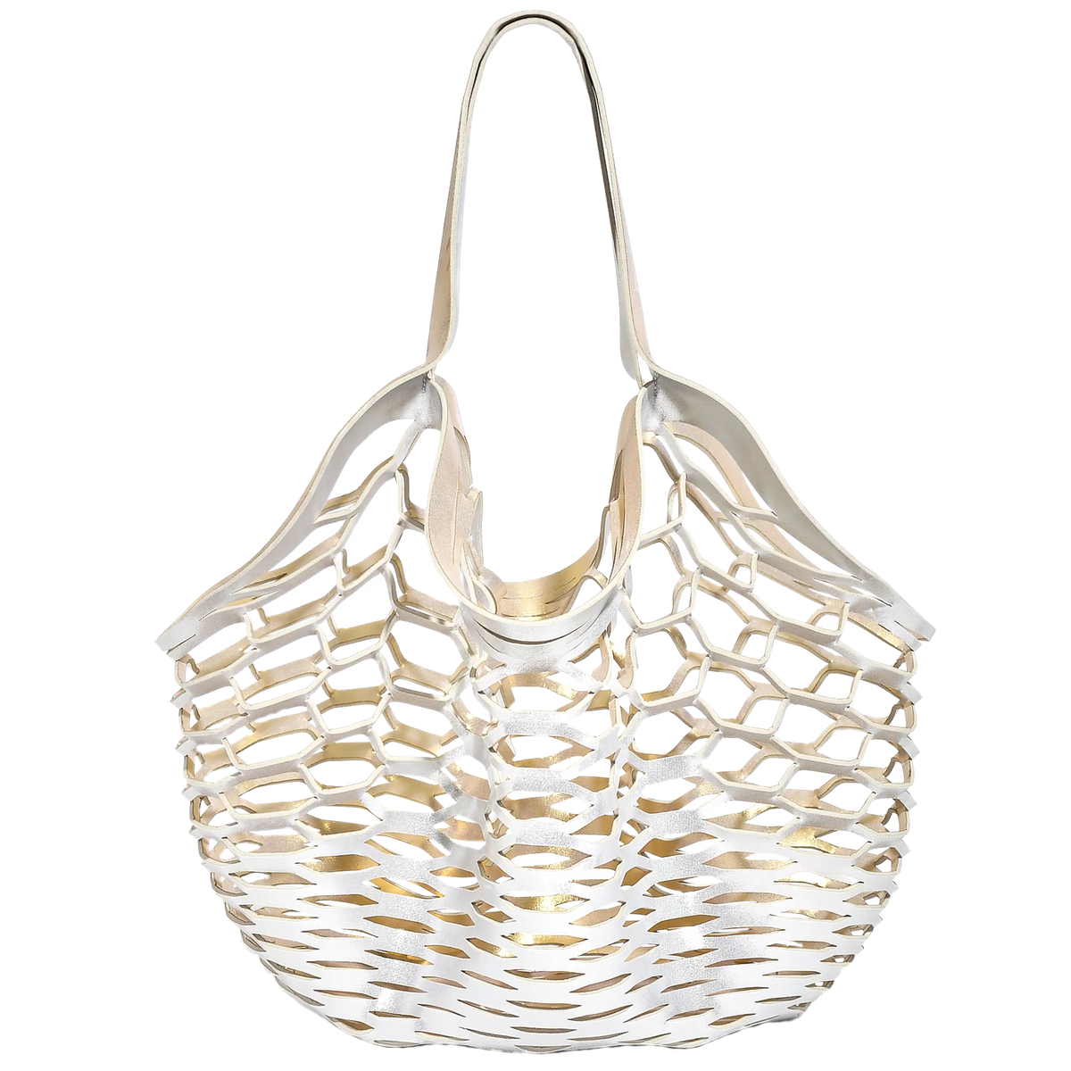 Shop the Best White Gold/Platinum Fisherman's Tote - Sea Star