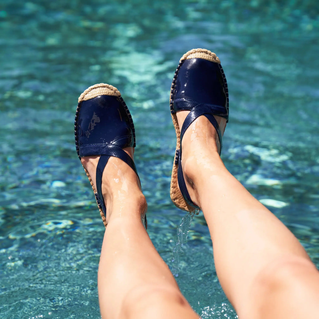 DARK NAVY - WOMENS SEAFARER SLINGBACK Sea Star Beachwear