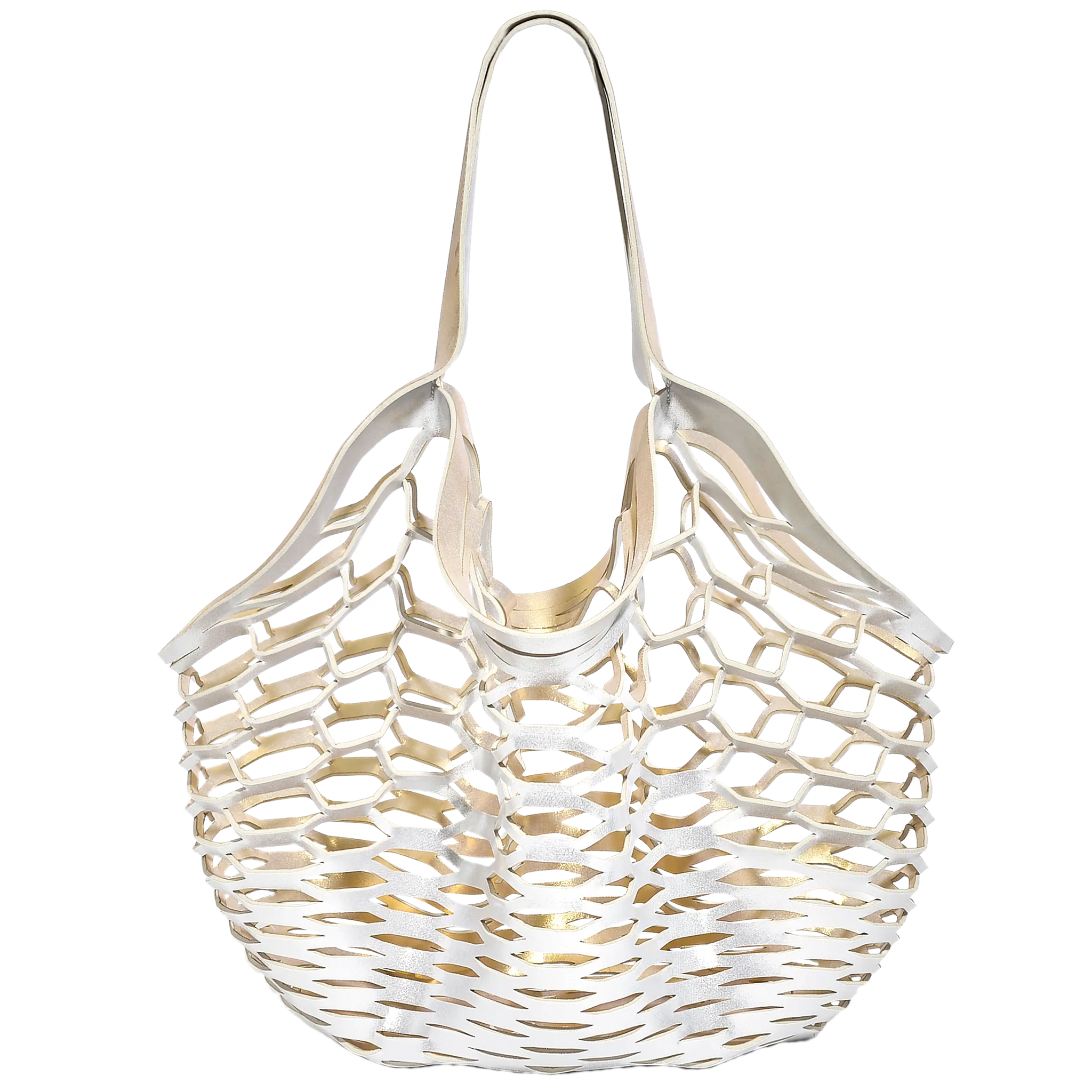 Shop the Best White Gold/Platinum Fisherman's Tote - Sea Star