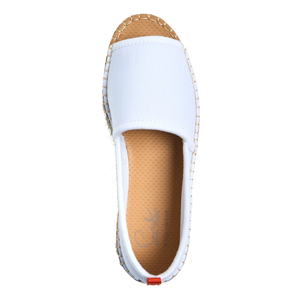 WHITE DENIM - WOMENS COASTAL PLATFORM Sea Star Beachwear