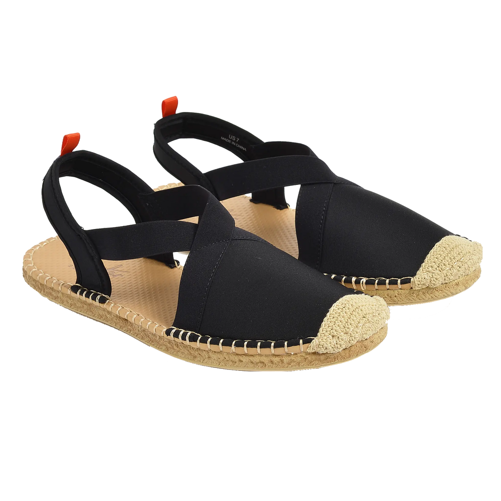 BLACK - WOMENS SEAFARER SLINGBACK Sea Star Beachwear
