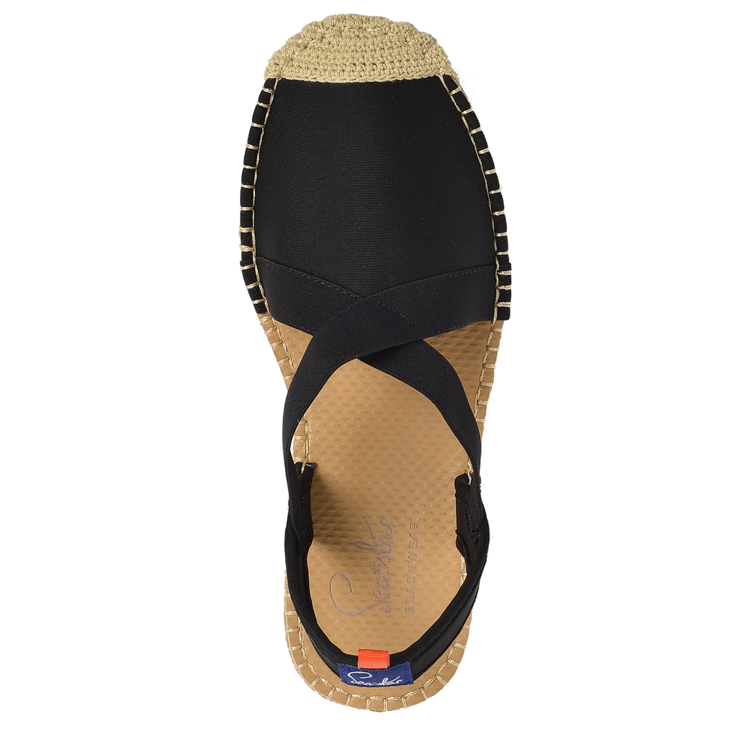BLACK - WOMENS SEAFARER SLINGBACK Sea Star Beachwear
