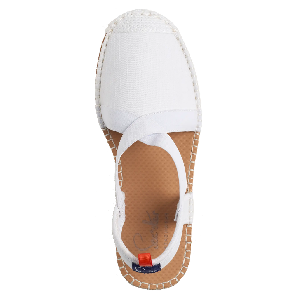 WHITE DENIM - WOMENS SEAFARER SLINGBACK Sea Star Beachwear